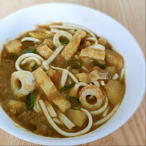 残ったカレーでうどん